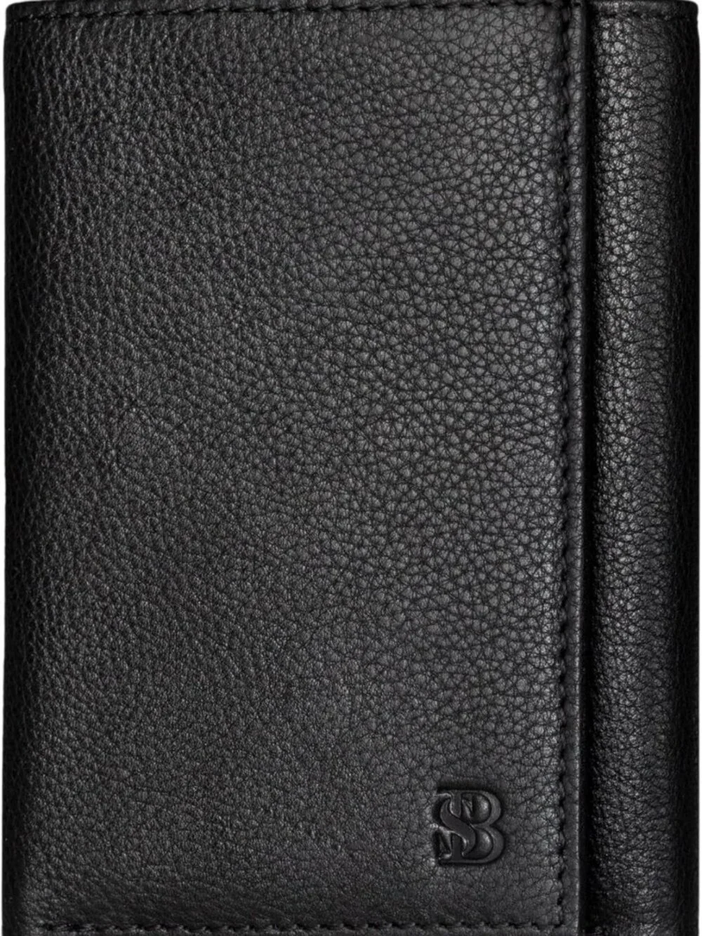 Slim RFID Blocking Leather Trifold Wallet for Men - 11 Card Slots, ID Window